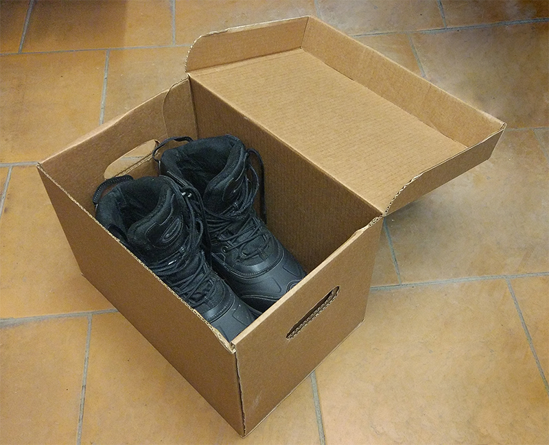 Ботинки в коробке