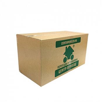 Усиленная картонная коробка для переезда (69 литров) с логотипом